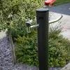 Colortap Kerti kút MOON - antracit színű, Solar led fénnyel