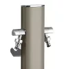 Colortap Kerti kút TOTEM 407 - szürke, 2 db csappal, flexibilis bekötőcsővel, tömlőtartóval