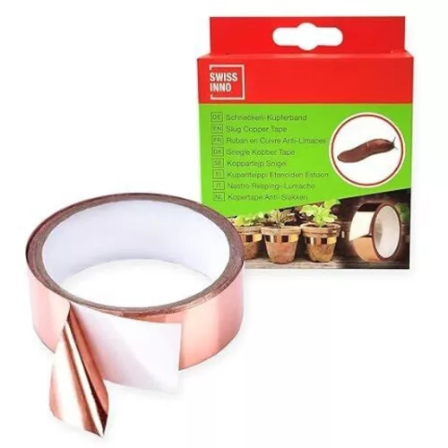 Swissinno csiga távoltartó szalag (réz), öntapadós, 3 cm × 5m