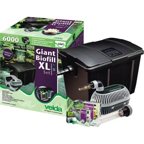 Velda Giant Biofill XL szett 20000, 20 m3 vízhez (18 W UV-C, 6000 l/H High-Stream)