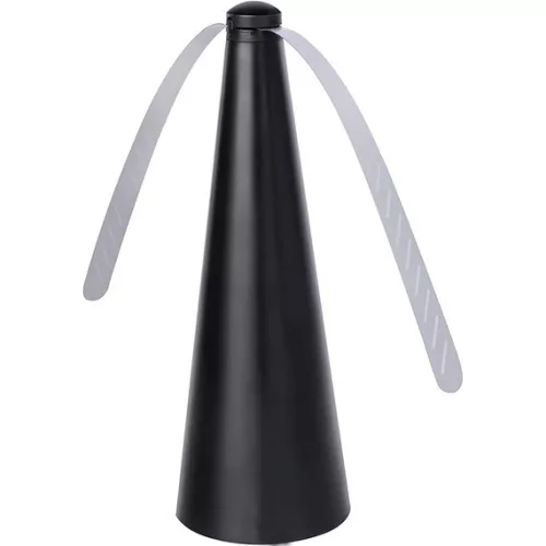 Légyriasztó, elektromos ventillátor puha lapáttal, színes fénnyel