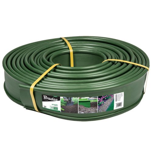 Gyepszegély egyenes 18m x 12,5cm, zöld