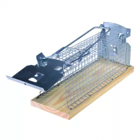   Hagyományos élvefogó egércsapda csapóajtós rendszerű kalitka