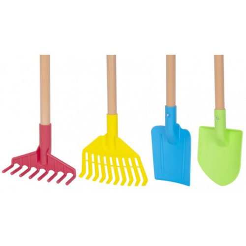 Gyerek szerszám szett, 4 részes, hosszú nyéllel