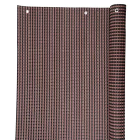   Balkon árnyékoló 0,9x3m, UV 800g/m2, Polyratan, sötétbarna