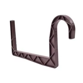 Balkonláda tartó műa. 12 cm barna, kerek kampóval