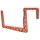 Balkonláda tartó műa. 15 cm terracotta, szögletes kampóval