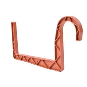 Balkonláda tartó műa. 15 cm terracotta, kerek kampóval