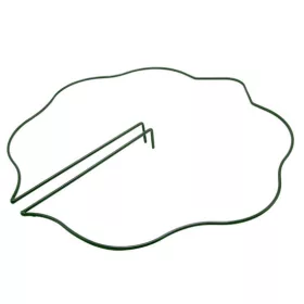   Műanyag növénytámasz, hullámos, zöld, átm.40cm, +állítható klipsz