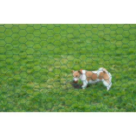 Hexaplast drótkerítés, zöld 13x13mm, 0,5 mx2,5m