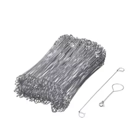 16cm hosszúságú horganyzott hurkos drótok, 16 cm x 1mm
