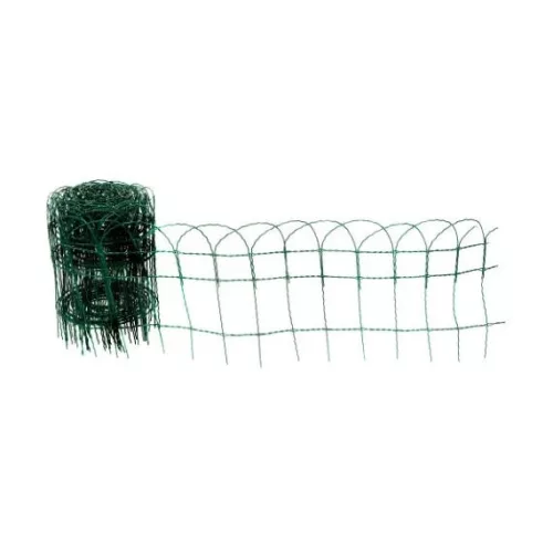 Metalex párizsi drótkerítés, műanyag, zöld, félmerev, 40 cm x 10 m