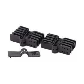   Rögzítő klipsz árnyékolóhálóhoz, nem visszabontható, fekete 20 db