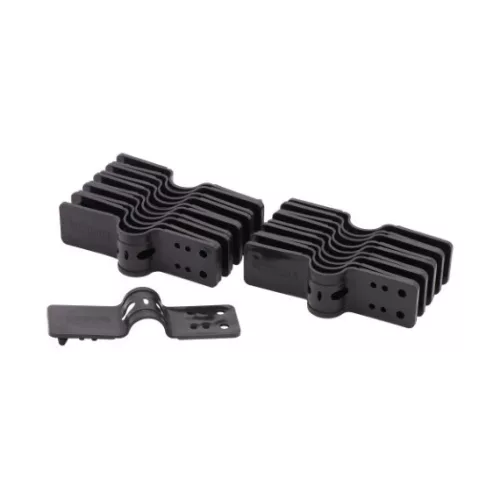 Rögzítő klipsz árnyékolóhálóhoz, nem visszabontható, fekete 20 db