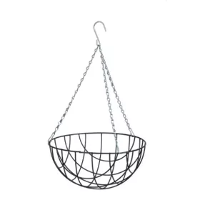 Virágtartó függőkosár kerek 35cm, szürke
