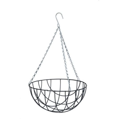 Virágtartó függőkosár kerek 35cm, szürke