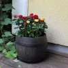 Roto Bolero XL Hordó mintájú virágültető dézsa 47x51 cm