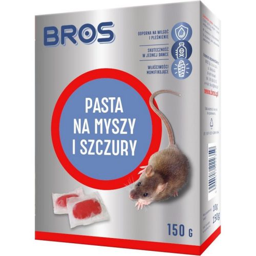 Bros rágcsálóírtó pép 150g 29ppm