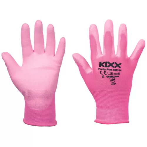 PRETTY PINK kesztyű nylon P rózsaszín 7 méret