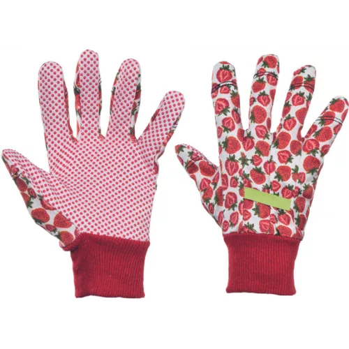 Fresh Fruit textil kesztyű piros 8 méret