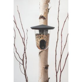 FEEDR műanyag madáretető szürke 18,5x18,5x19