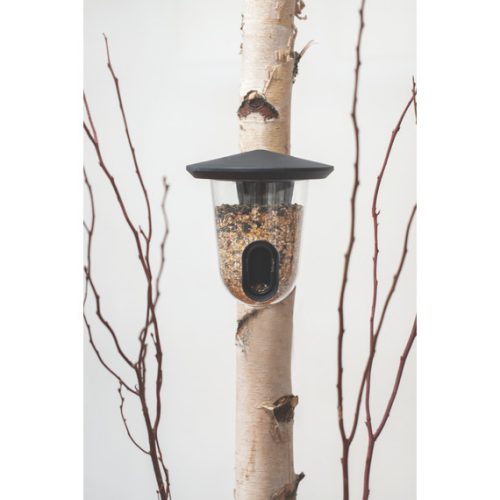 FEEDR műanyag madáretető szürke 18,5x18,5x19