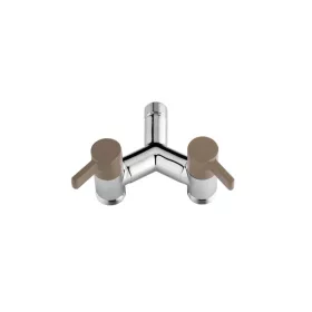   Colortap kerti csap ECO dupla, Y 1/2" - 3/4"x 3/4" - galambszürke