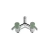 Colortap kerti csap ECO dupla, Y 1/2" - 3/4"x 3/4" - khaki zöld