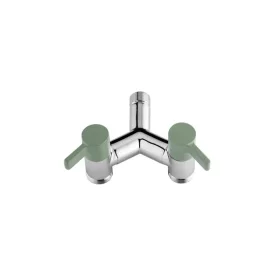   Colortap kerti csap ECO dupla, Y 1/2" - 3/4"x 3/4" - khaki zöld