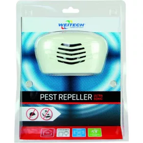   Ultrahangos kártevő riasztó 140 m2/hálózatról és elemmel is működik